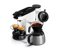 Machine A Café 2 En 1 Senseo Switch Hd6592/05, 2 En 1 Avec Filtre Et Dosette, Verseuse Isotherme, Crema Plus Philips