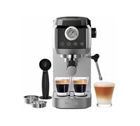 Machine à café,20Bar Pompe italienne 1.3L Ecran tactile Argent