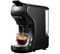 Machine à Café 4 en 1 - Compatible Nespresso Dolce Gusto K-Cup & Café Moulu - Pompe 19 Bar - Noir
