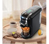 Machine à Café 5 en 1 - 20Bar Pompe Haute Pression - Compatible Dolce Gusto Nespresso ESE Café Moulu, Extraction Froide/Chaude, Noir