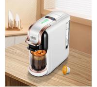 Machine à Café 5 en 1 - 20Bar Pompe Haute Pression - Compatible Dolce Gusto Nespresso ESE Café Moulu, Extraction Froide/Chaude,Blanc