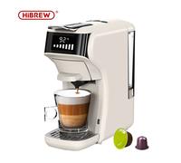 Machine à café 5-en-1 HiBREW H2B réservoir d'eau amovible de 600 ml 7 niveaux de réglage du débit d'eau blanche
