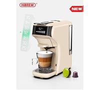 Machine à café à capsules - HiBREW - H1B -6 en 1 - 20 bars - Compatible Nespresso & Gusto - Modes froid et chaud - Expresso - Blanc
