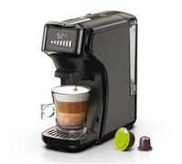 Machine à café à capsules multiples 6 en 1, chaud et froid, NS,Kcup,DG, ESE, dosette de café moulu,THE, cafétéria, 20 bars,H1B-noir