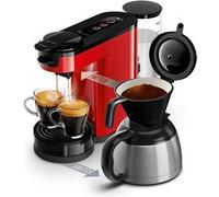 Machine à café à dosettes et filtre Philips Switch HD6592/85 1450 W Rouge Rouge G