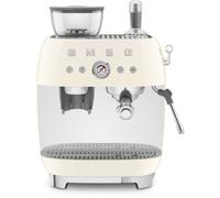 Machine Expresso Smeg Egf03creu Crème Années 50 Avec Moulin Intégré