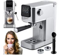 Machine à café à piston - BERDSEN - BD-770 - 20 bars - Écran tactile - Mousseur à lait - Réservoir 1,2 l