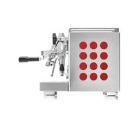 Machine à café à porte-filtre Rocket Appartamento Inox/rouge
