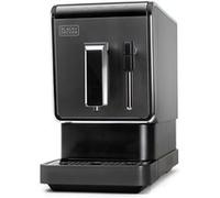 BLACK+DECKER BXCO1470E - Machine à Café à Grains 1470 W, Broyeur à Grains de 160 g, Écran Tactil, Design Moderne et Compacte de 18 cm, Réservoir de 1,2 L, Lavage Automatique, Programmable, Noir