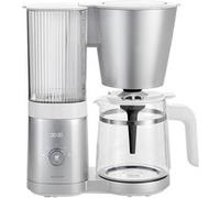 Zwilling Cafetière ENFINIGY en verre 1,5 l - Dégazage, Détartrage intelligent, 12 tasses - Argent