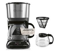 MAXXMEE Cafetière Barista – Noir/Argent – 10 tasses – Verseuse en verre