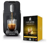 Café Royal Pro | Machine à Café BRAVA | Compatible avec Capsules Machine Pro Uniquement | Bureau & Entreprise | Ristretto, Espresso & Lungo Programmables | Prête en 15 sec | 48 Capsules Offertes