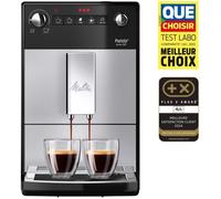 Machine a Café Broyeur Ultra-Silencieux 125g MELITTA Purista 1450 Watts - Argent