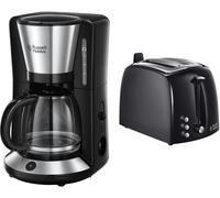 Machine À Café,Cafetière Filtre Familiale 1,25L,Maintien Au Chaud,Technologie Stop Goutte - 24010-56 Adventure & Toaster Grille-Pain Fentes Larges - Noir 22601-56 Texture