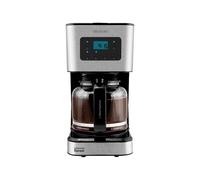Machine à café Cecotec Coffee 66 Smart - 50 W, programmable 24 heures, technologie ExtemAroma, fonction AutoClean, finitions en acier inoxydable, écran LCD et bol en verre d'1,5 L, 26.5 x 34.5 x 18.5