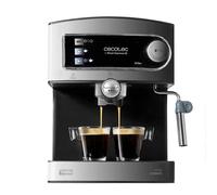 Machine à café Cecotec Expresso Power Espresso 20 - 20 bars - Réservoir 1.5 L - Bras Double Sortie, Buse vapeur, Plateau Réchauffe-tasses - Finitions en Acier Inoxydable - 850 W