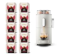Machine à Café CoffeeB Globe Blanc 1.3L avec 90 Coffee Balls Espresso Supremo - 100% Compostables