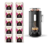 Machine à Café CoffeeB Globe Noir + 90 Coffee Balls Lungo Forte - 100% Compostables