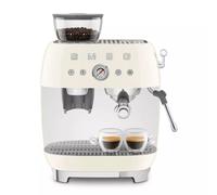 Machine Expresso Smeg Egf03creu Crème Années 50 Avec Moulin Intégré