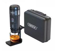 Machine à café de voiture portable HiBREW H4A 80W avec support, extraction 15 bars DC 12V, machine à capsules 3-en-1 (chaud/froid)
