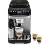 De'Longhi Magnifica Evo Next ECAM312.80.SB, Machine à Café Automatique avec Mousseur à Lait Automatique, Machine à Café Grains et Cappuccino avec Écran Tactile Intuitif, Argent/Noir