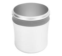 Machine à café Dosage tasse large bouche alliage en aluminium facile à utiliser pour le café Powner tasse pour Portafilters Baristas Espresso Brewing Accessoires (Anneau en caoutchouc gris de 58 mm)