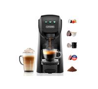 Machine à café dosette - GENERIQUE - Warriors1 - 5 en 1 (Nespresso/Dolce Gusto/Lavazza/moulu) - 1400W 20 bar - Temp. réglables