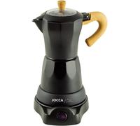 Machine à café électrique Jocca Espresso en noir pour jusqu'à 6 tasses avec tête pivotante à 360