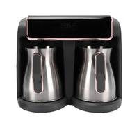 Machine à café électrique Polyvalente à Double Pot, 600w, pour la Maison et le Bureau, ABS et Acier Inoxydable de Haute qualité