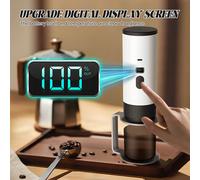 Machine à café électrique portable 3-en-1, machine à expresso rechargeable USB 20 bars, chauffage rapide, idéale pour les voyages/la voiture/la maison Champagne Brown 90ML