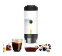 Machine à café électrique portative 20Bar Chargeur de voiture USB-C, batterie de 7500 mAh pour camping RV Office, rom-retour compact avec chauffage rapide et pompe tranquille pour l'oubli en cours d'e