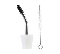 Machine à café en acier inoxydable | Pot à café avec écoulement d'eau, éclosions de spiritueux avec brosse de nettoyage, fixations pour bouilloire pour eau, chocolat chaud, thé, boissons