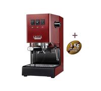 Machine à café espresso CLASSIC E24 CHERRY RED GAGGIA RI9481/12 + 1 Kg de café moulu OFFERT
