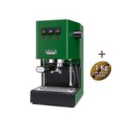 Machine à café espresso CLASSIC E24 JUNGLE GREEN GAGGIA RI9481/17 + 1 Kg de café moulu OFFERT