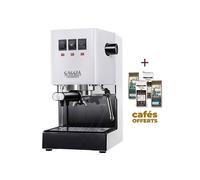 Machine à café espresso CLASSIC E24 POLAR WHITE GAGGIA RI9481/13 (4 x 250g de café offerts)