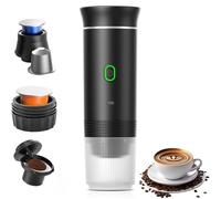 Machine à Café Espresso Portable Miniature,Cafetière de Voyage Électrique Chauffante pour Voiture avec USB-C,Compatible avec Capsules NS et Café Moulu,60ml Machine à Café Compacte pour Randonnée