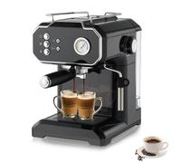 Machine à Café Expresso 15 Bars, Cafetière Automatique Avec Buse Vapeur Pour Mousse De Lait, Machine à Haute Pression Pour Cappuccino Et Latte, 850 W, Idéale Pour La Maison Et Le Bureau
