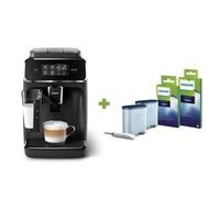 Machine à café Expresso Broyeur Automatique - PHILIPS - EP2230/10 - 275 g de café - 1,8 L - Noir mat + 2 Kit d'entretien AquaClean