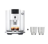 Jura Machine à café automatique à grains E4 – Piano White (EB)