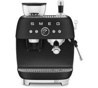 Smeg Machine à café expresso EGF03BLMEU – Broyeur intégré, 4 niveaux, vapeur, 1 L – Noir mat