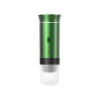 Machine À Café Expresso Électrique Portable Sans Fil, For Voiture Et Maison, Camping, 3 En 1, Capsules En Poudre, Cafetière De Voyage(Metallic green)