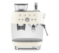 Machine Expresso Smeg Egf03creu Crème Années 50 Avec Moulin Intégré