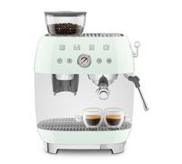 Machine à café Expresso manuelle avec broyeur intégré SMEG Vert d'eau EGF03PGEU