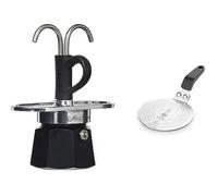 Machine à café expresso Mini Express Kandisky Moka pour 2 tasses - Bialetti - Noir - Compatible Induction
