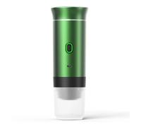 Machine à café expresso portable électrique sans fil for voiture et maison, cafetière de camping, cafetière de 3 en 1 for capsules(Groen)