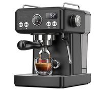 Machine à café expresso semi-automatique HiBREW H10A, pression de 19 bars, mousseur à lait, température réglable, pichet de 350 ml