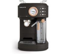 CREATE Machine à café expresso semi-automatique THERA RETRO PRO 20 bars bac à lait 1,5 l Noir