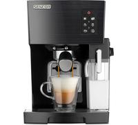 SENCOR Machine Expresso, Cappucino et latte, Pompe italienne 20 bars, Thermoblock, avec Mousseur et Réservoir à lait, Barista Express, Café en poudre ou en dosettes [4050SS-EUE3]