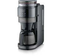 Severin Cafetière filtre isotherme 4831 – 8 tasses, 900 W, moulin intégré – Noir