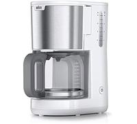 Machine à café filtre - Braun - KF 1500 WH - 10 tasses - Compatible lave-vaisselle - Blanc